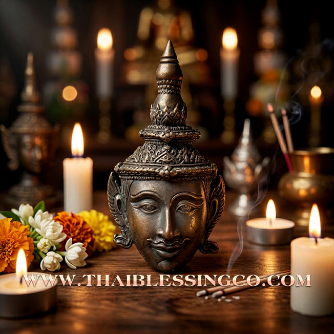 ✨ 👑 The Alchemical Sovereign: Sacred 'Nawa Loha' Petch Payatorn Head by Luang Pu In (2014 Edition) – The Ultimate Masterpiece for Supreme Authority, Irresistible Charisma, and Elite Prosperity 👑 ✨
