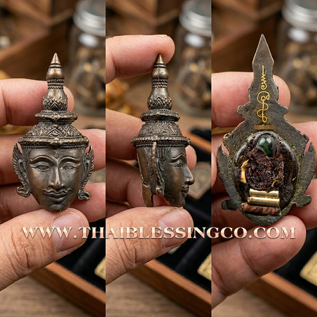 ✨ 👑 The Alchemical Sovereign: Sacred 'Nawa Loha' Petch Payatorn Head by Luang Pu In (2014 Edition) – The Ultimate Masterpiece for Supreme Authority, Irresistible Charisma, and Elite Prosperity 👑 ✨