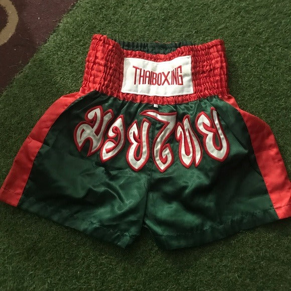 🥊The Apex Striker: Premium Side-Striped Muay Thai Shorts – Authentic Kanok Embroidered Satin Trunks, Quick-Dry Double-Layered Export Grade for Adults and Kids
