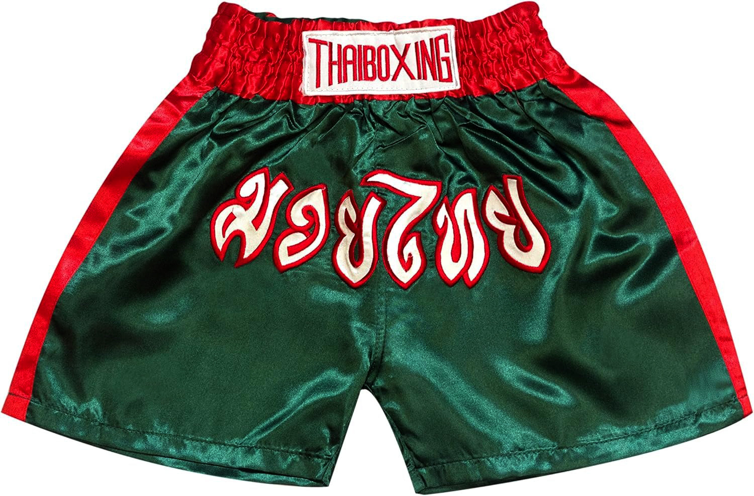 🥊The Apex Striker: Premium Side-Striped Muay Thai Shorts – Authentic Kanok Embroidered Satin Trunks, Quick-Dry Double-Layered Export Grade for Adults and Kids