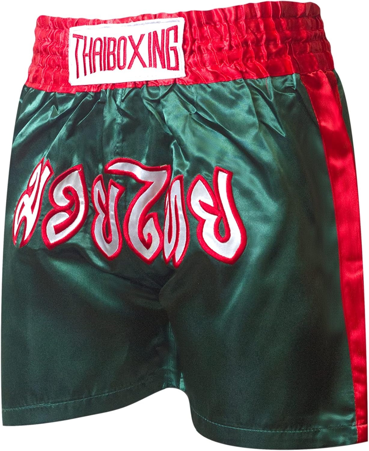 🥊The Apex Striker: Premium Side-Striped Muay Thai Shorts – Authentic Kanok Embroidered Satin Trunks, Quick-Dry Double-Layered Export Grade for Adults and Kids