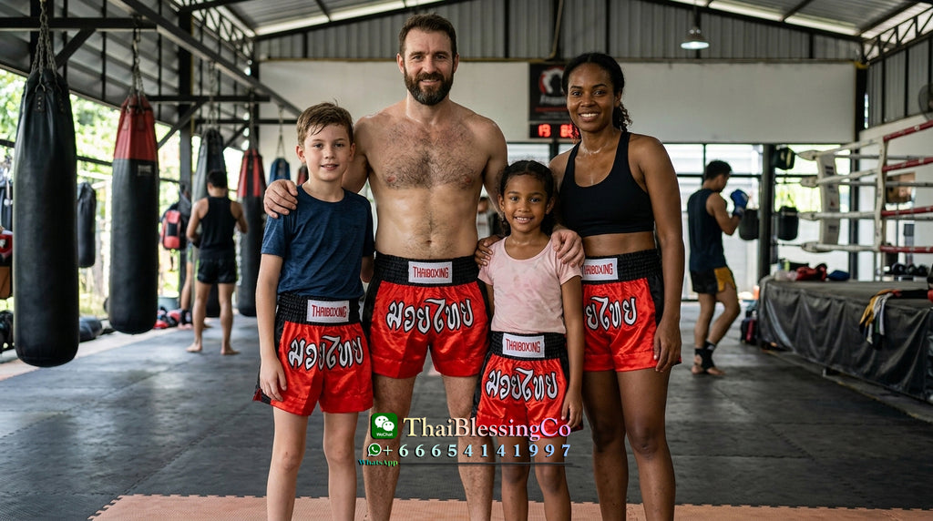 🥊The Apex Striker: Premium Side-Striped Muay Thai Shorts – Authentic Kanok Embroidered Satin Trunks, Quick-Dry Double-Layered Export Grade for Adults and Kids (Red Muay Thai shorts)