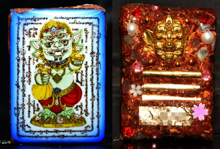 👹 The Azure Alchemist: Phaya Sihuhata "Overflowing Riches" Locket (Sky Blue Edition) - Kruba Khamfan 2026