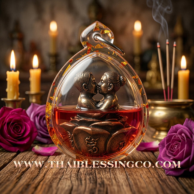 ✨ 🌹 The Boundless Lust & Love: 'In-Koo Saneha Mat-Jai' (Sacred Khan-Long-Hin) by Achan Nong (2024 Wai-Kru Masterpiece) – Soaked in Forbidden Attraction Oil 🌹 ✨