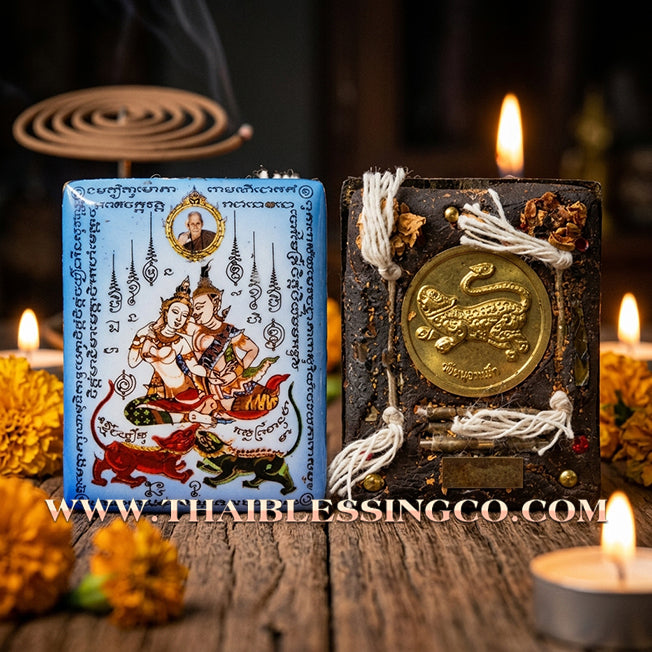 ✨ 💎 The Celestial Blue Sovereign: Jumbo 'Petch Payatorn' Blue-Aura Divine Locket by Luang Pu In (2011 Masterpiece Edition) – The Ultimate Talisman for Serene Charisma, Boundless Popularity, and Fluid Wealth 💎 ✨