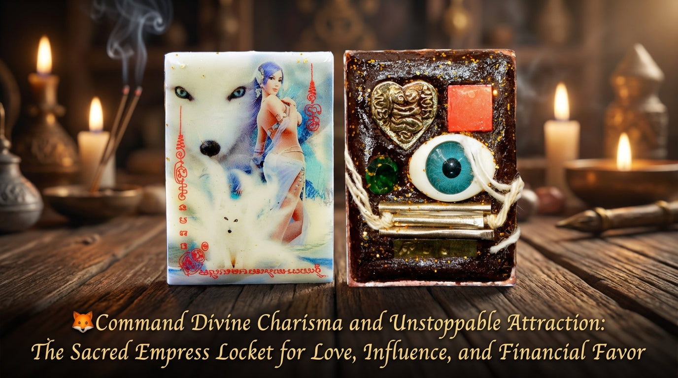 🦊 The Celestial Enchantress: 2025 "Nine-Tailed Fox" Empress Locket – Masterpiece by Luang Pu In, Klong Khee Lek Monastery - 