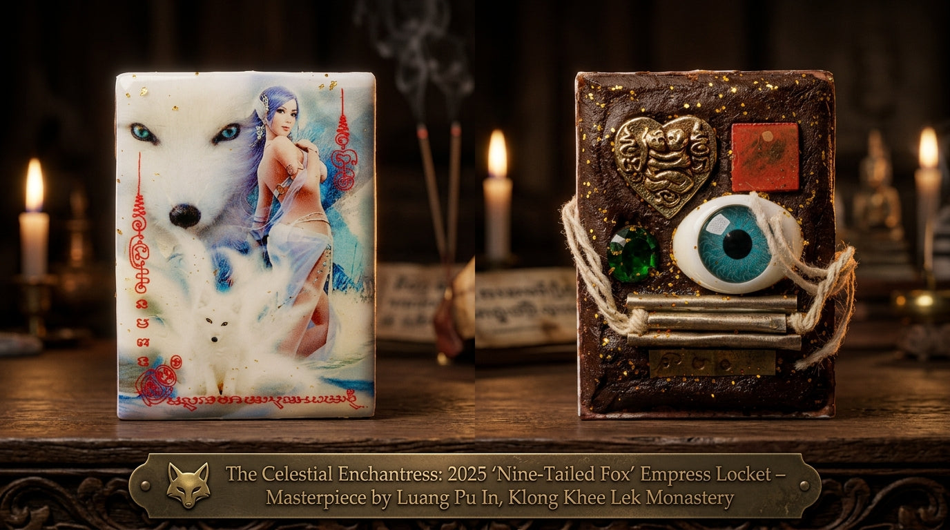 🦊 The Celestial Enchantress: 2025 "Nine-Tailed Fox" Empress Locket – Masterpiece by Luang Pu In, Klong Khee Lek Monastery - 