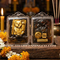 ✨ 🐱 The Celestial Fortune Cat: Sacred Herbal Powder 'Lucky Cat' in Consecrated Attraction Oil by Luang Pu In (2014 Edition) – The Ultimate Magnet for Infinite Wealth, Business Prosperity, and Sweet Compassion 🐱 ✨