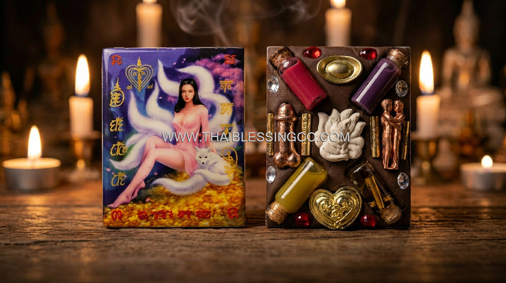 ✨ The Celestial Nine-Tailed Fox Empress Locket: Authentic Kruba Baeng "Charm & Wealth" Edition for Infinite Attraction, Social Influence, and Financial Prosperity Manifestation