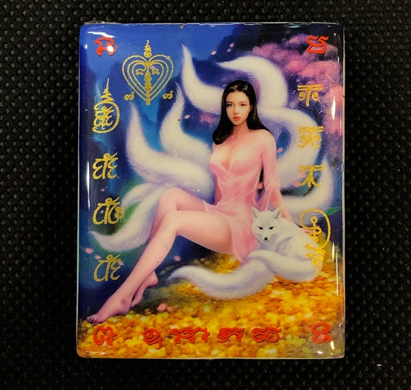 ✨ The Celestial Nine-Tailed Fox Empress Locket: Authentic Kruba Baeng "Charm & Wealth" Edition for Infinite Attraction, Social Influence, and Financial Prosperity Manifestation