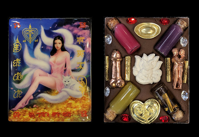 ✨ The Celestial Nine-Tailed Fox Empress Locket: Authentic Kruba Baeng "Charm & Wealth" Edition for Infinite Attraction, Social Influence, and Financial Prosperity Manifestation