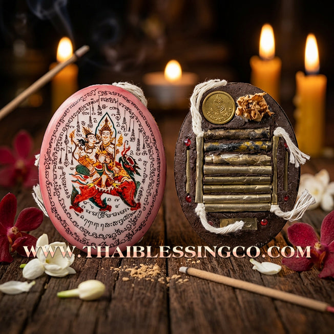 ✨ 🌸 The Celestial Seducer: Sacred 'Pink Edition' Phet Phayathorn Locket by Luang Pu In (2015 Masterpiece) – The Ultimate Icon for Supreme Charisma, Irresistible Attraction, and Divine Mercy 🌸 ✨