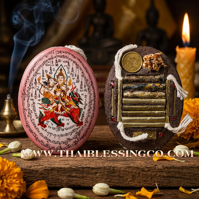 ✨ 🌸 The Celestial Seducer: Sacred 'Pink Edition' Phet Phayathorn Locket by Luang Pu In (2015 Masterpiece) – The Ultimate Icon for Supreme Charisma, Irresistible Attraction, and Divine Mercy 🌸 ✨