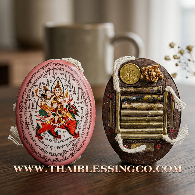 ✨ 🌸 The Celestial Seducer: Sacred 'Pink Edition' Phet Phayathorn Locket by Luang Pu In (2015 Masterpiece) – The Ultimate Icon for Supreme Charisma, Irresistible Attraction, and Divine Mercy 🌸 ✨