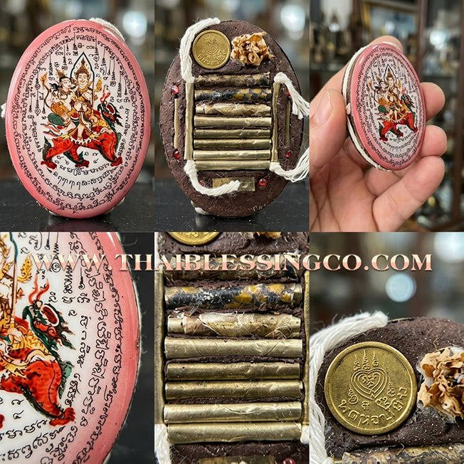 ✨ 🌸 The Celestial Seducer: Sacred 'Pink Edition' Phet Phayathorn Locket by Luang Pu In (2015 Masterpiece) – The Ultimate Icon for Supreme Charisma, Irresistible Attraction, and Divine Mercy 🌸 ✨
