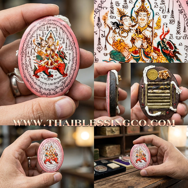 ✨ 🌸 The Celestial Seducer: Sacred 'Pink Edition' Phet Phayathorn Locket by Luang Pu In (2015 Masterpiece) – The Ultimate Icon for Supreme Charisma, Irresistible Attraction, and Divine Mercy 🌸 ✨