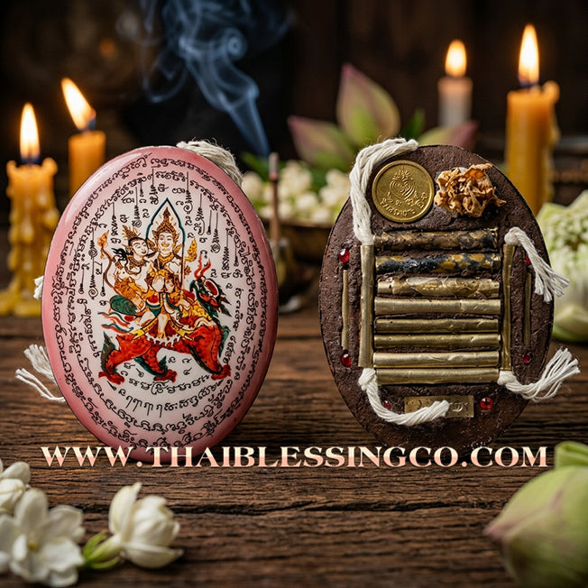 ✨ 🌸 The Celestial Seducer: Sacred 'Pink Edition' Phet Phayathorn Locket by Luang Pu In (2015 Masterpiece) – The Ultimate Icon for Supreme Charisma, Irresistible Attraction, and Divine Mercy 🌸 ✨