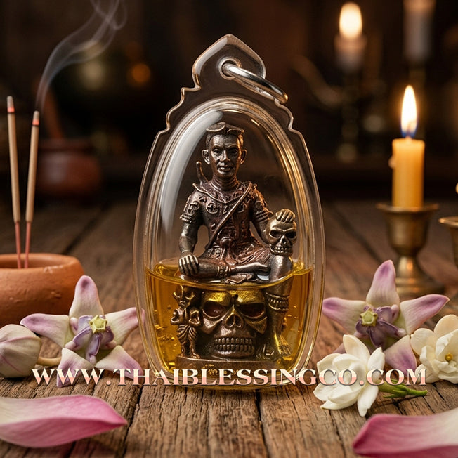 ✨ 🏹 The Commander of Desire: Sacred 'Samlit' Khunphaen Chom Phrai in Mystical Attraction Oil by Achan Khong Sak (2017 Masterpiece) – The Ultimate Hybrid for Magnetic Love, Protection, and Windfall Fortune 🏹 ✨