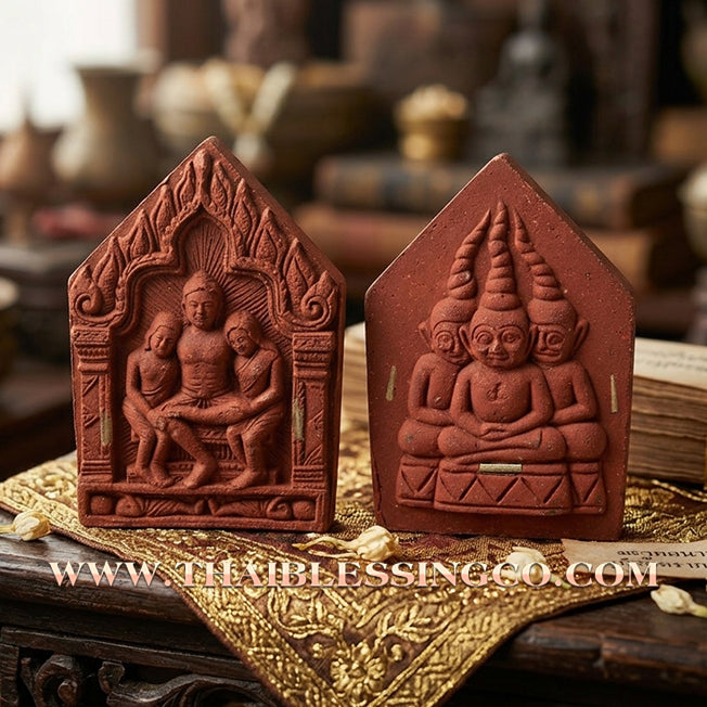 ✨ 🏹 The Crimson Commander: Sacred 'Red Charm Powder' Khunphaen Maha Mon Phaya Ngang Pa Cha Da by Achan Haritsa (2016 Masterpiece) – The Ultimate Magnet for Intense Romance, Explosive Trade, and Infinite Wealth 🏹 ✨