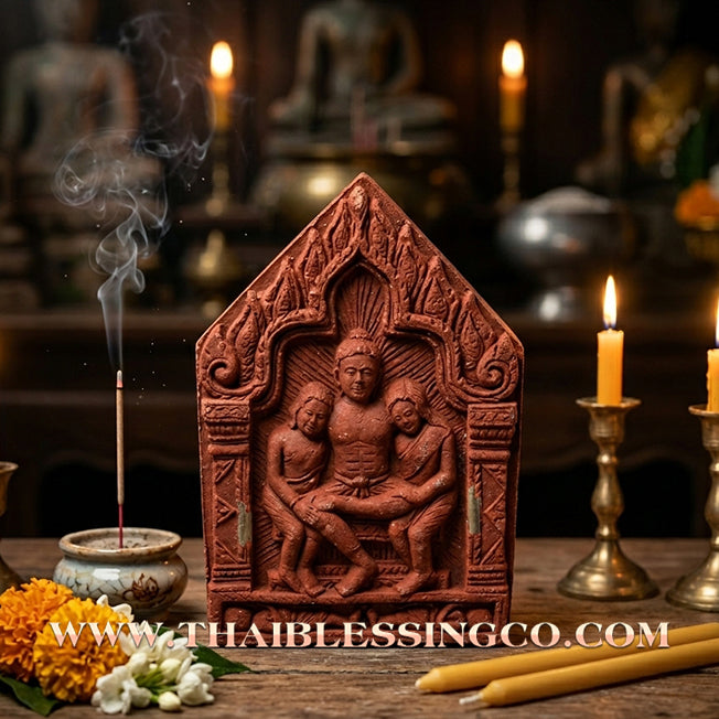 ✨ 🏹 The Crimson Commander: Sacred 'Red Charm Powder' Khunphaen Maha Mon Phaya Ngang Pa Cha Da by Achan Haritsa (2016 Masterpiece) – The Ultimate Magnet for Intense Romance, Explosive Trade, and Infinite Wealth 🏹 ✨