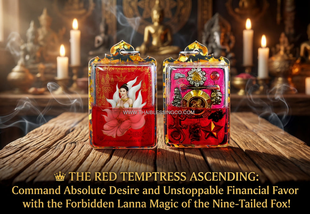 ✨ The Crimson Empress Nine-Tailed Fox Locket: Authentic Arjan Nan Kong "Lanna Sorcery" Edition for Supreme Seduction Aura, Instant Wealth Attraction, and Divine Social Influence