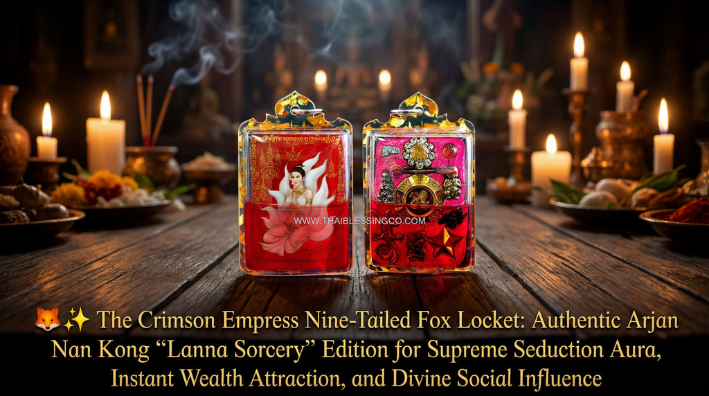 ✨ The Crimson Empress Nine-Tailed Fox Locket: Authentic Arjan Nan Kong "Lanna Sorcery" Edition for Supreme Seduction Aura, Instant Wealth Attraction, and Divine Social Influence