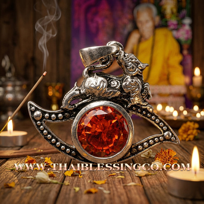 ✨ 👁️ The Diamond Eye of Desire: Sacred Silver-Plated Bronze 'Petch Payatorn' Mystical Eye by Luang Pu In (2014 Edition) – The Ultimate Talisman for Infinite Charisma, Hypnotic Attraction, and Spiritual Vision 👁️ ✨