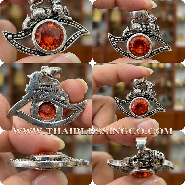 ✨ 👁️ The Diamond Eye of Desire: Sacred Silver-Plated Bronze 'Petch Payatorn' Mystical Eye by Luang Pu In (2014 Edition) – The Ultimate Talisman for Infinite Charisma, Hypnotic Attraction, and Spiritual Vision 👁️ ✨