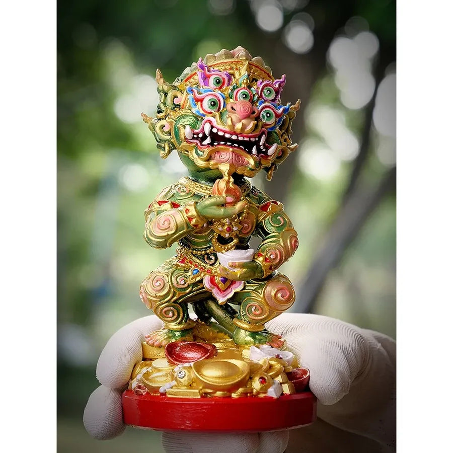 🕉️ The Divine Alchemist: Si Hu Ha Ta "Maha Heng" Golden Statue – The Legendary Wealth-Eater of Lanna by Kruba Khamfan