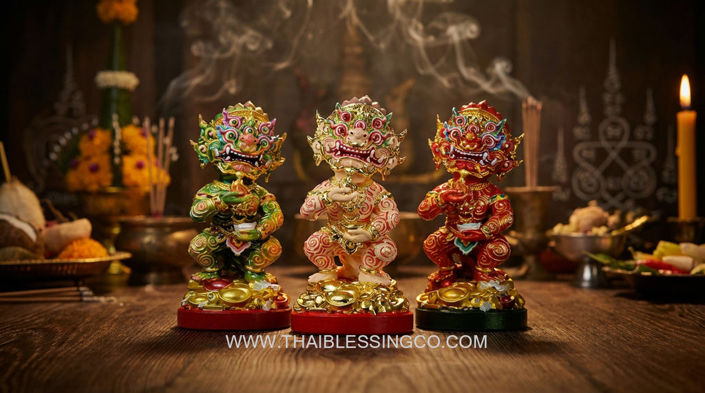 🕉️ The Divine Alchemist: Si Hu Ha Ta "Maha Heng" Golden Statue – The Legendary Wealth-Eater of Lanna by Kruba Khamfan