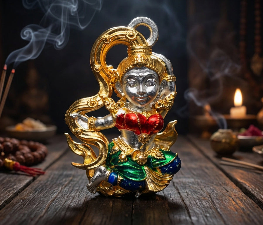 ✨ The Divine Phra Mae Thorani 'The Goddess of the Land' B.E. 2568 Sacred Thai Earth Mother Statuette for Absolute Prosperity, Victory Over Obstacles, and Financial Grounding by Phra Ajarn Danupon, Wat Huay Nae (Portable Miracle Size 1.5 x 2.1 cm)