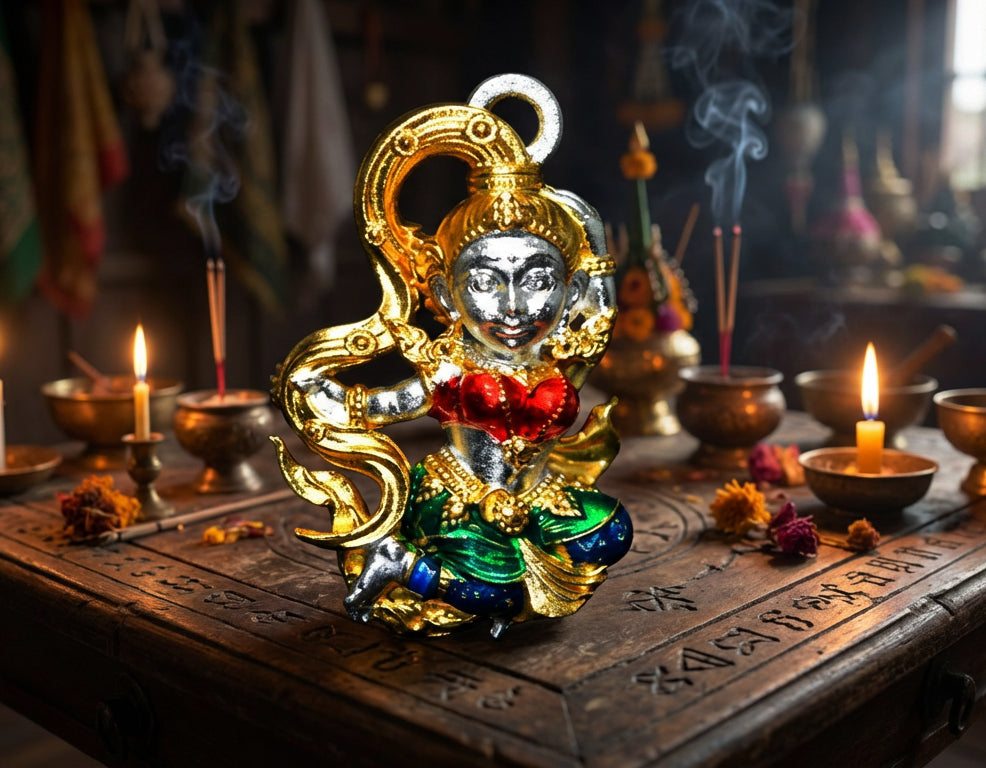 ✨ The Divine Phra Mae Thorani 'The Goddess of the Land' B.E. 2568 Sacred Thai Earth Mother Statuette for Absolute Prosperity, Victory Over Obstacles, and Financial Grounding by Phra Ajarn Danupon, Wat Huay Nae (Portable Miracle Size 1.5 x 2.1 cm)