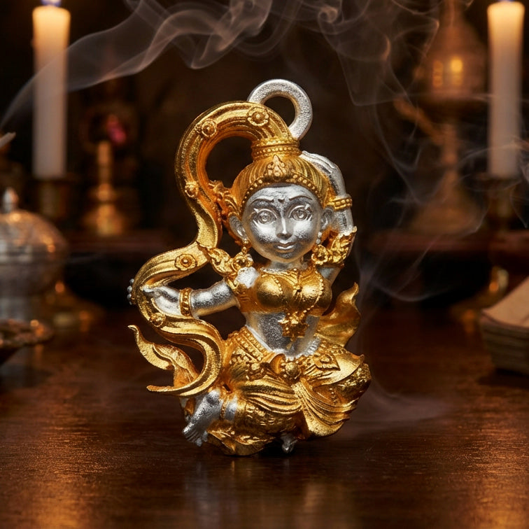 ✨ The Divine Phra Mae Thorani 'The Goddess of the Land' B.E. 2568 Sacred Thai Earth Mother Statuette for Absolute Prosperity, Victory Over Obstacles, and Financial Grounding by Phra Ajarn Danupon, Wat Huay Nae (Portable Miracle Size 1.5 x 2.1 cm)