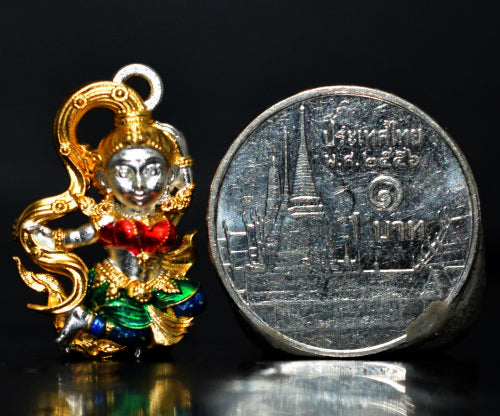 ✨ The Divine Phra Mae Thorani 'The Goddess of the Land' B.E. 2568 Sacred Thai Earth Mother Statuette for Absolute Prosperity, Victory Over Obstacles, and Financial Grounding by Phra Ajarn Danupon, Wat Huay Nae (Portable Miracle Size 1.5 x 2.1 cm)