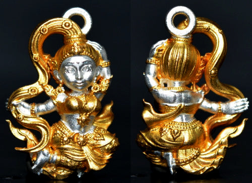 ✨ The Divine Phra Mae Thorani 'The Goddess of the Land' B.E. 2568 Sacred Thai Earth Mother Statuette for Absolute Prosperity, Victory Over Obstacles, and Financial Grounding by Phra Ajarn Danupon, Wat Huay Nae (Portable Miracle Size 1.5 x 2.1 cm)