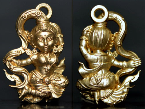 ✨ The Divine Phra Mae Thorani 'The Goddess of the Land' B.E. 2568 Sacred Thai Earth Mother Statuette for Absolute Prosperity, Victory Over Obstacles, and Financial Grounding by Phra Ajarn Danupon, Wat Huay Nae (Portable Miracle Size 1.5 x 2.1 cm)