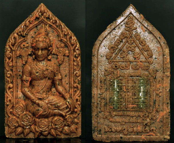 ✨ The Divine Union: "Theva Roy Rak" (100 Loves Deity) – Committee Limited Edition with "Mind-Swallowing" Silver Takrut & Sacred Robe Relics by Pho Kru Chandra (2025)