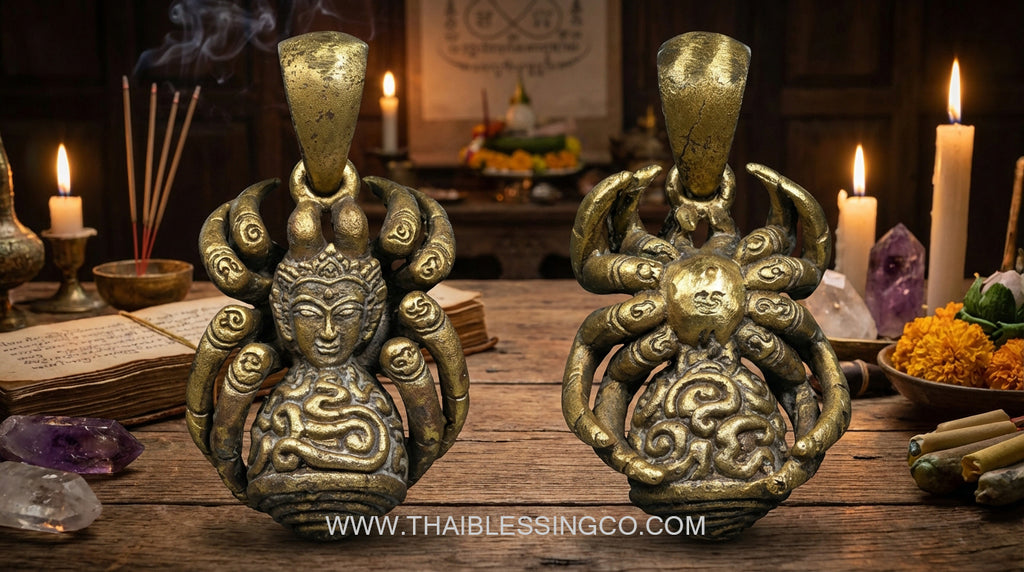 🕷️ The Divine Weaver: Narayana 8-Armed Wealth-Capturing Spider – Tai Yai Sorcery by Tu Chao Pu Wa Ling (2025)