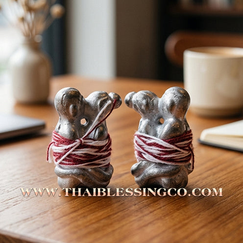 ✨ 💏 The Eternal Bind: Sacred Mystical Lead 'In-Koo' Ancient Lanna Soulmate & Wealth Magnet by Pho Pukhru Noi Tan (Chiang Mai 2018 Edition) – The Ultimate Talisman for Irresistible Seduction, Financial Abundance, and Absolute Charisma 💏 ✨