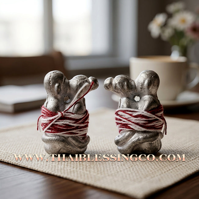 ✨ 💏 The Eternal Bind: Sacred Mystical Lead 'In-Koo' Ancient Lanna Soulmate & Wealth Magnet by Pho Pukhru Noi Tan (Chiang Mai 2018 Edition) – The Ultimate Talisman for Irresistible Seduction, Financial Abundance, and Absolute Charisma 💏 ✨