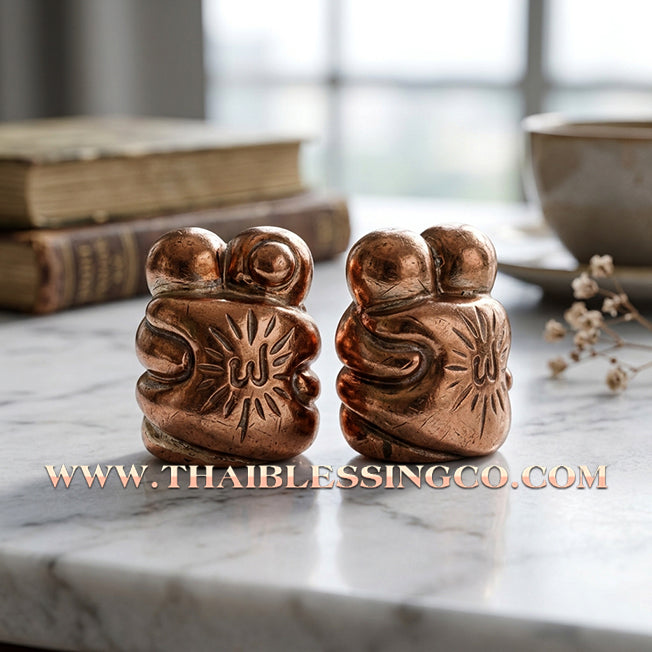 ✨ ❤️ The Eternal Bond: Sacred Copper 'Inn Khoo' (Ancient Love Deities) by Luang Pu Kham Phuang (2024 Edition) – The Ultimate Miniature Masterpiece for Soulmate Attraction, Relationship Harmony, and Infinite Metta ❤️ ✨