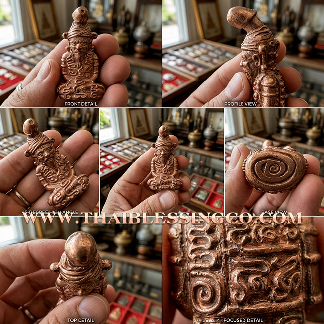 ✨ 🦅 The Forbidden Sage of Desire: Sacred Copper 'Ruesi Nok Ked' Maha Yant 68 by Arjan Plien Hatyanon (2025 Edition) – The Ultimate Master of Nightlife Charisma, Extreme Attraction, and Unstoppable Seduction 🦅 ✨