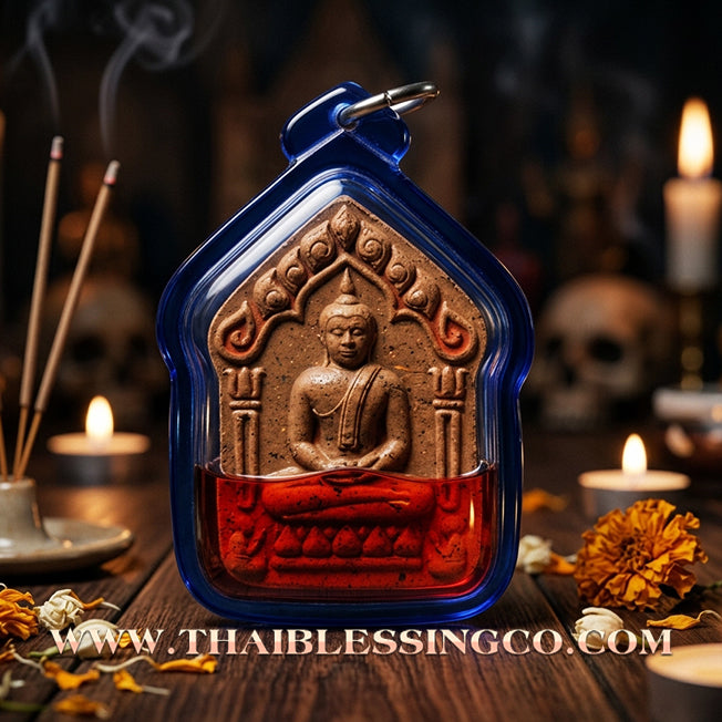 ✨ 🎭 The Golden Aura of Influence: Sacred 'Na Na Thong' Khun Phaen in Red Rooster Herb Oil by Luang Ta Ruam (2019 Edition) – The Ultimate Catalyst for Radiant Charisma, Billionaire Luck, and Seamless Negotiations 🎭 ✨