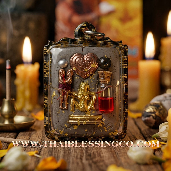 ✨ 💰 The Golden Bond of Wealth: 'In-Koo Ruay Saneh' (Golden Leaf & Sacred Grey Powder) by Reusi Ruay (2019 Masterpiece) – Soaked in Pure Attraction Oil 💰 ✨