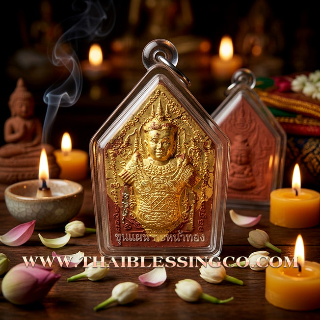 ✨ 🎭 The Golden Mask of Fascination: Sacred 'Na Na Thong' Khun Phaen by Kruba Subin (2011 Masterpiece) – The Ultimate Catalyst for Majestic Charisma, Irresistible Attraction, and Absolute Success 🎭 ✨