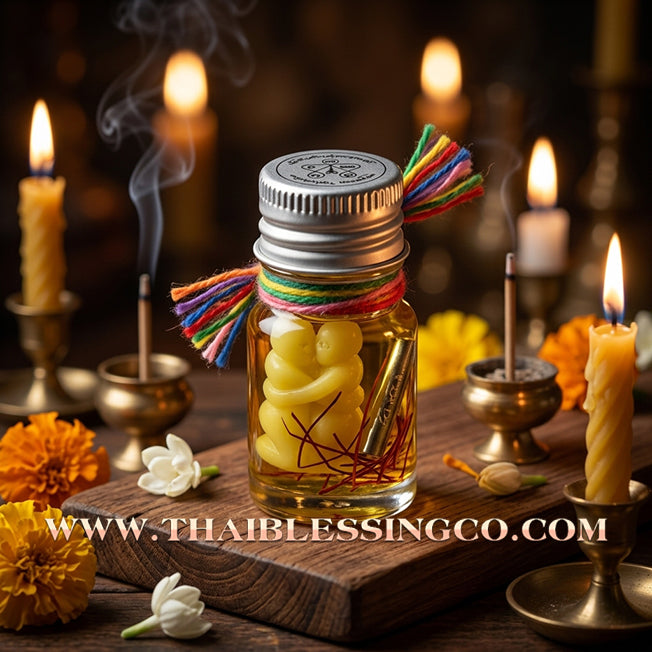 ✨ 💖 The Golden Nectar of Love: Sacred 'In-Koo Kham' Attraction Oil by Kruba Kamfan (Chiang Mai 2025 Edition) – The Ultimate Alchemy for Soulmate Attraction, Family Harmony, and Unstoppable Financial Flow 💖 ✨