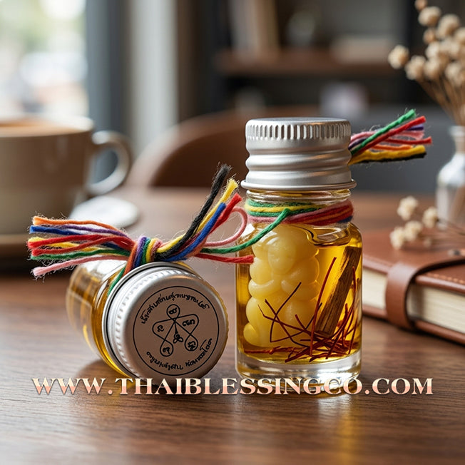 ✨ 💖 The Golden Nectar of Love: Sacred 'In-Koo Kham' Attraction Oil by Kruba Kamfan (Chiang Mai 2025 Edition) – The Ultimate Alchemy for Soulmate Attraction, Family Harmony, and Unstoppable Financial Flow 💖 ✨