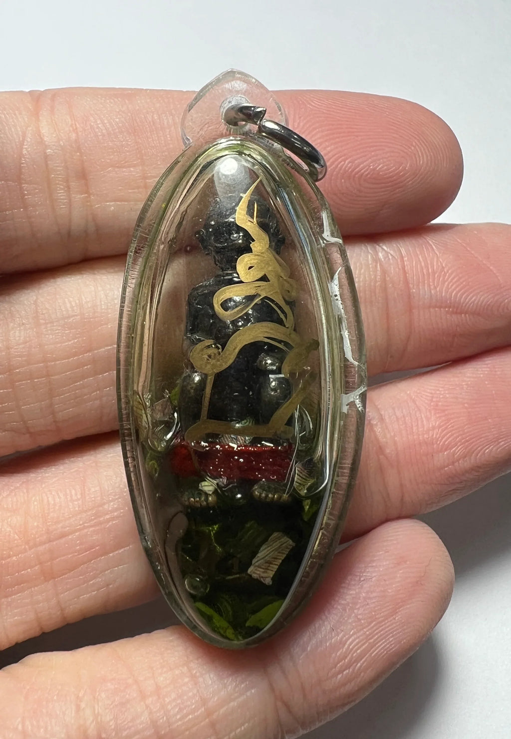 ⚰️ The Golden Oil Spirit: Look Krok Thep Rit "Wealth Caller" (Inlaid in Nam Man Prai) - Kruba Dhammamuni 2010