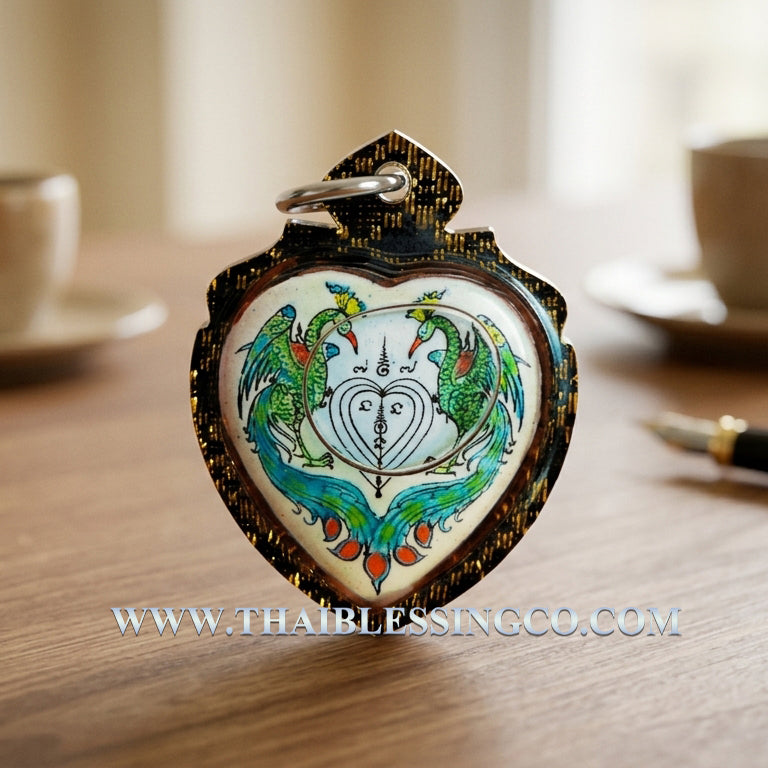 ✨ The Golden Peacock Empress Sovereign Locket: Infused with Sacred Attraction Oil by Arjan Kiew Teptong – Authentic Thai Mystical Talisman for Supreme Charisma, Prosperity, and Elite Business Luck ✨