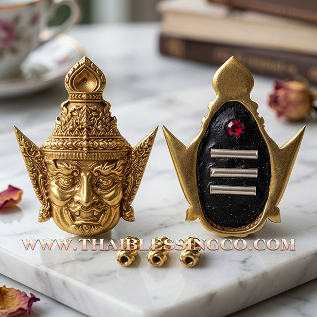 ✨ 🧘‍♂️ The Golden Sage of Prosperity: Sacred 'Alms-Bowl Gold' Ruesi Narot Head by Luang Pu Buapa (2015 Edition) – The Ultimate Guardian for Flourishing Trade, Universal Mercy, and Divine Shielding 🧘‍♂️ ✨